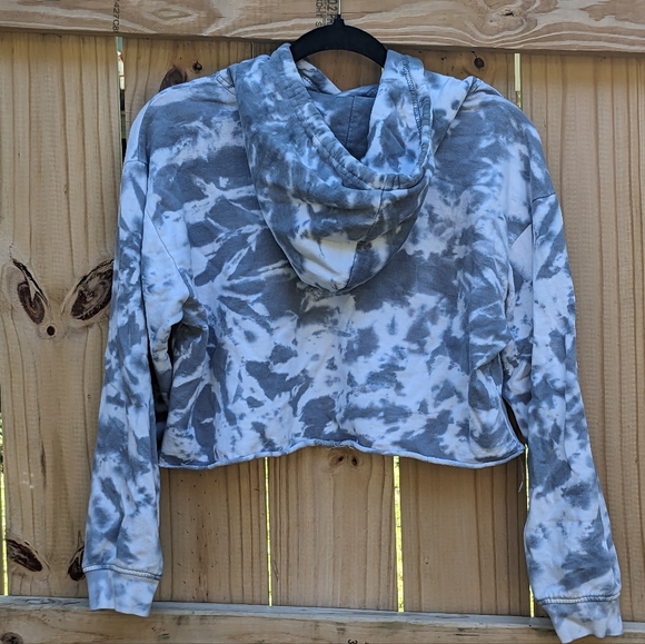 AC/DC Cropped Dyed Sweatshirt - Picture 2 of 4